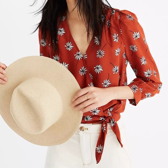 Madewell Tops - Madewell Silk Wrap Top